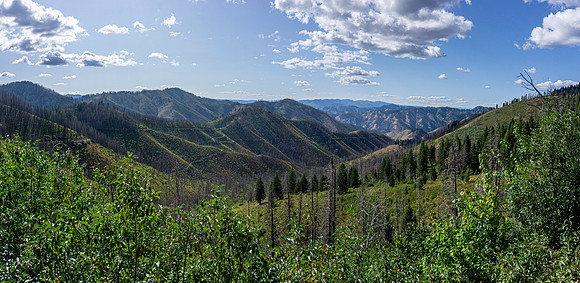 Various landscapes in central Idaho along a well known bikepacking route.