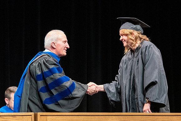 Graduates during convocation of the College of Physical Sciences and Engineering.