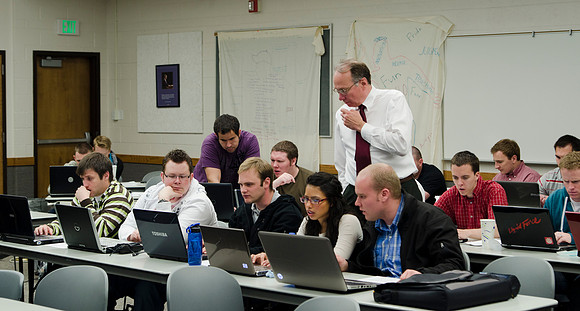 Business Management 457 class taught by Kevin Shiley works with real clients to learn marketing strategy.