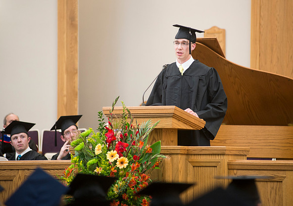 Jonathan Blakeman, student speaker, graduated in Sociology.