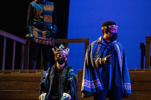 BYU-Idaho theatre department dress rehearsal of Shakespeare's Henry V.