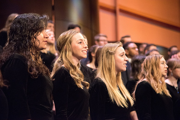 Men and women combined choir