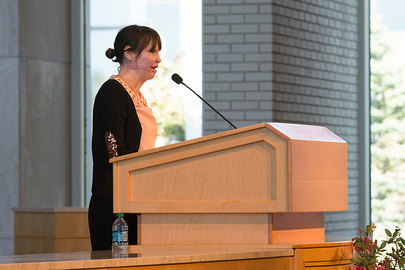 Stephanie Neilson speaks on “Hope, Triumph, and Everyday Joy” at BYU-Idaho.