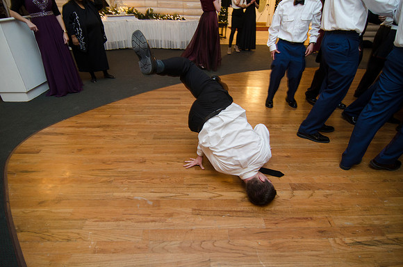 Cdts from BYU-I gather at The Loft, just south of Rigby, to enjoy a night of dinner and dancing at the Army ROTC Military Ball.