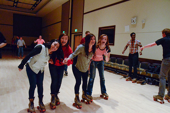 Students new and old come to play and make new friends.