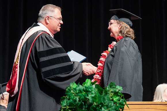 Graduates during Interdisciplinary Studies convocation.