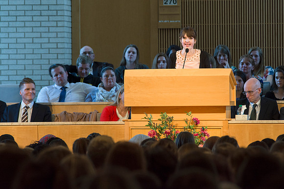 Stephanie Neilson speaks on “Hope, Triumph, and Everyday Joy” at BYU-Idaho.