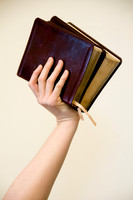 Holding up the scriptures