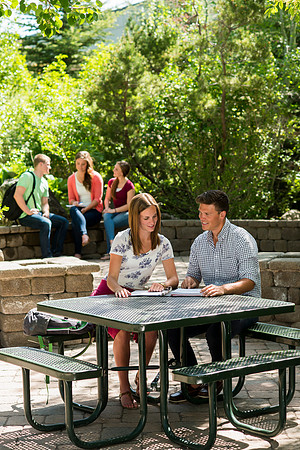 Student models for the Be Smart brochure cover.