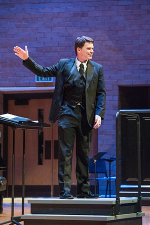 The Brigham Young University-Idaho choirs and ensembles perform in a concert together.