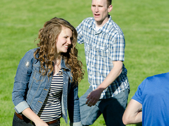 Frisbee is a favorite among these students of BYU-Idaho.