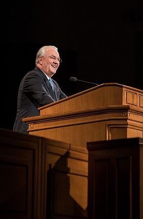 Elder Gerard of the Quroum of the Seventy speaks at devotional at the BYU-Idaho center. Fall Semester.