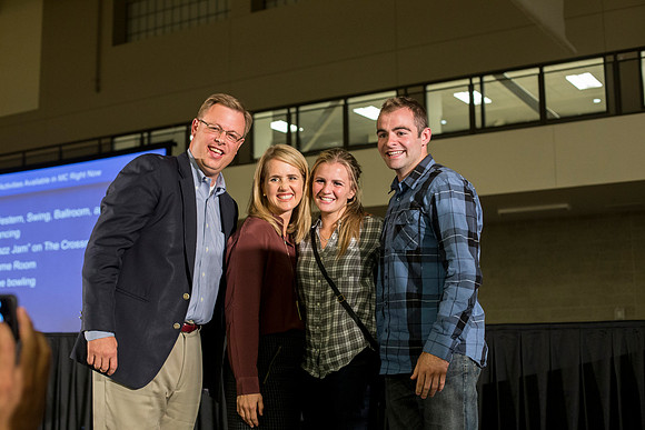 The Gilberts host a Date night in the BYU-Idaho Center.