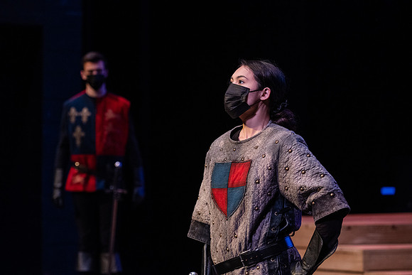 BYU-Idaho theatre department dress rehearsal of Shakespeare's Henry V.