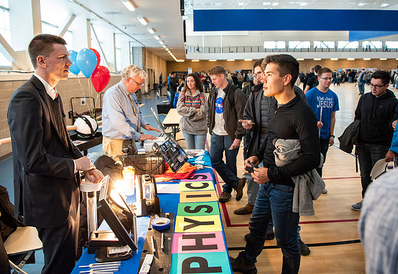 The Get involved Fair, held inside the I-Center courts as part of Get Connected, helps students discover clubs, activities, and groups across campus to become part of.