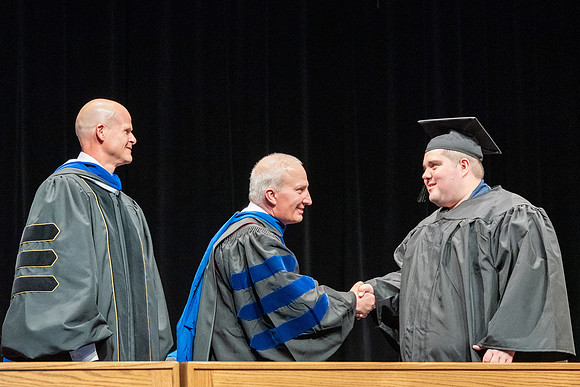 Graduates during convocation of the College of Physical Sciences and Engineering.